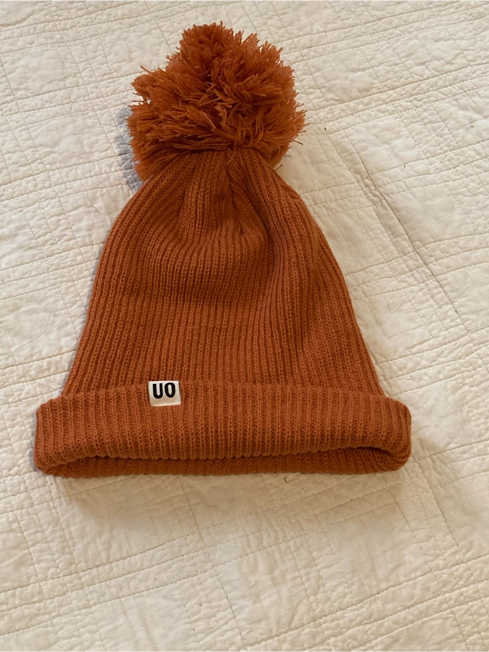Urban Outfitters Pom Beanie - Burnt Orange